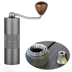 JAFFEE Manual Coffee Grinder with Precision Burr and Adjustable Settings (J1 with 7core burr)
