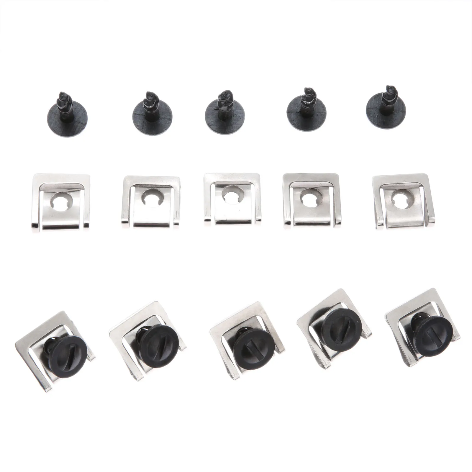 10 Sets Metal Under Engine Cover Clips with Screws Model Name 8D0805121 Reference OEM Number 8D0805960 8D0805121