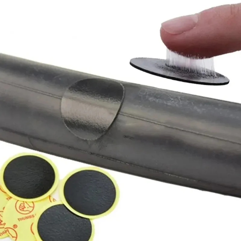 Glue-Free Bicycle Tire Patches Quick Repair Adhesive Drying Tyre Protection Bike Tool Various Wheel Sizes 20-47cm 10PCS