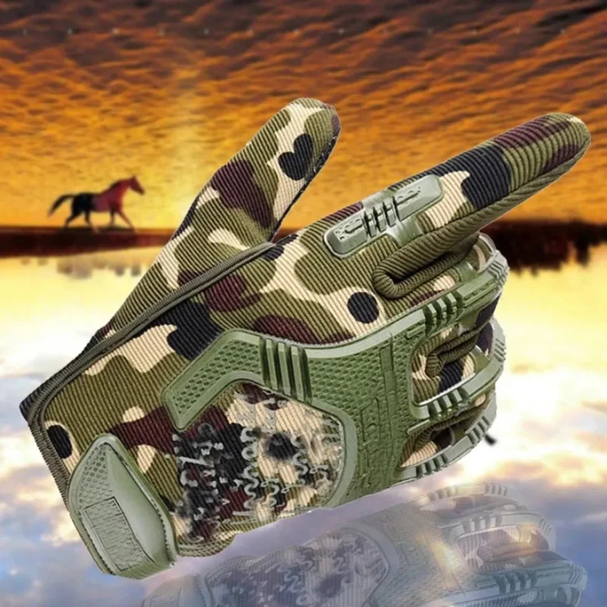 

Tactical Gloves Antiskid Work Outdoor Paintball Airsoft Shot Combat Men Bicycle Full Finger Gloveshalf finger gloves