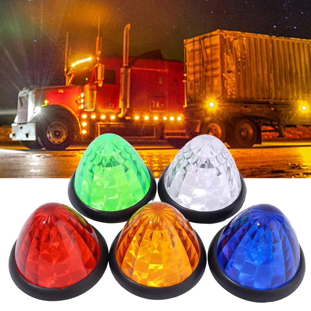 Conical Warning Light Truck Signal Lamp 24V LED Side Marker Indicators  Light Trailer Beacon Lamp Side Marker Indicators Lamps - AliExpress