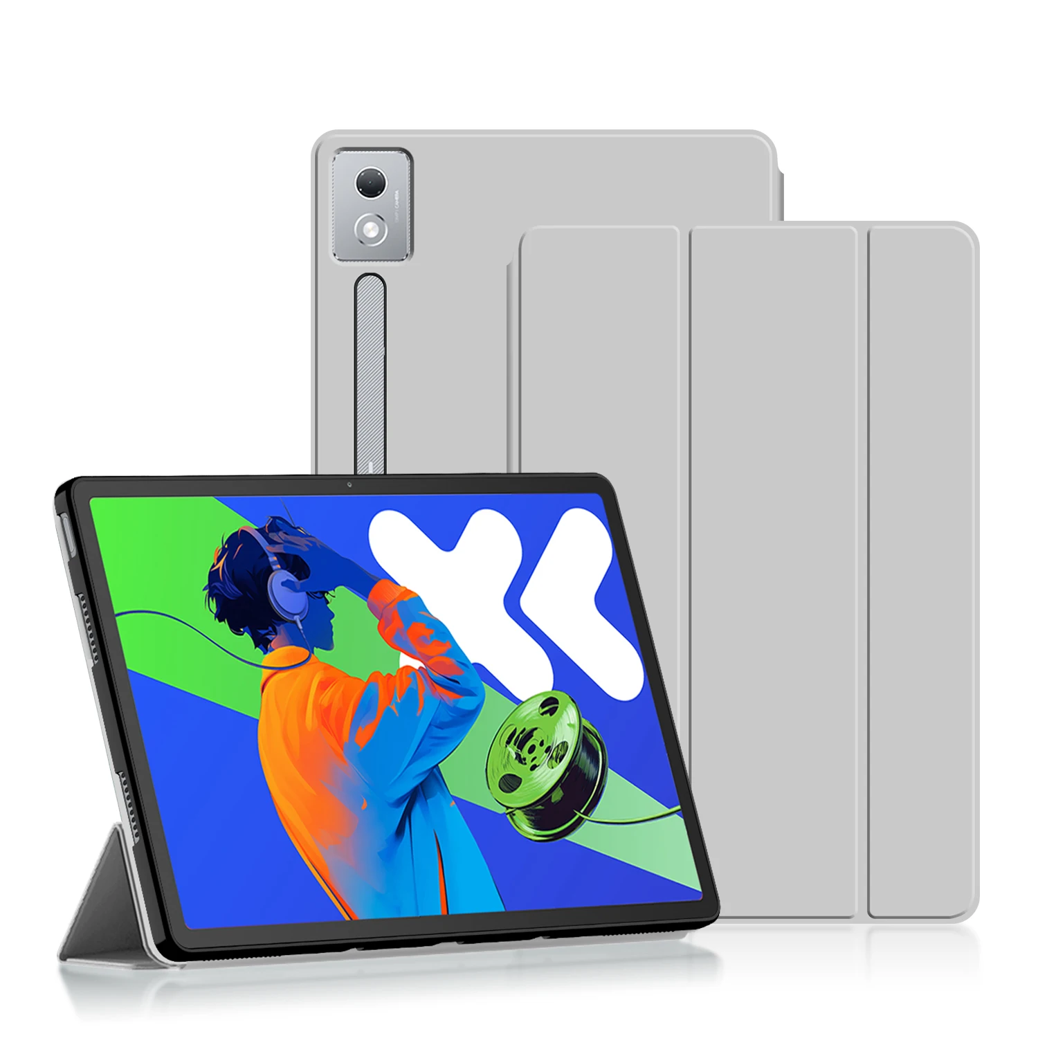 Premium Tri-Fold PU Leather Stand Cover