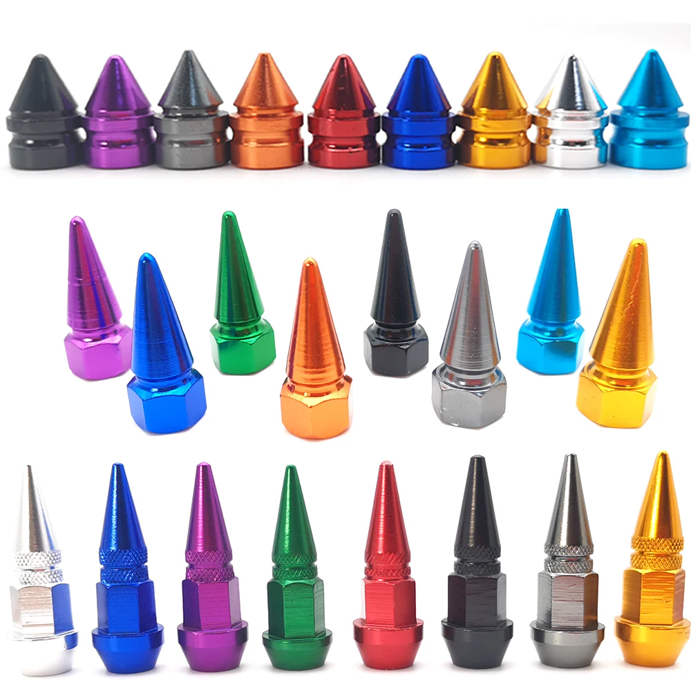 

4pcs Tire Valve Caps for Car Motorcycle Bike Aluminum Valve Stem Caps Wheel Nipple Caps Covers Car-styling Parts Accessories
