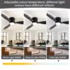 Modern LED Ceiling Fan Light Room decoration Low Floor Decorative Light Energy-saving Light With Fan In Bedroom And Home 4