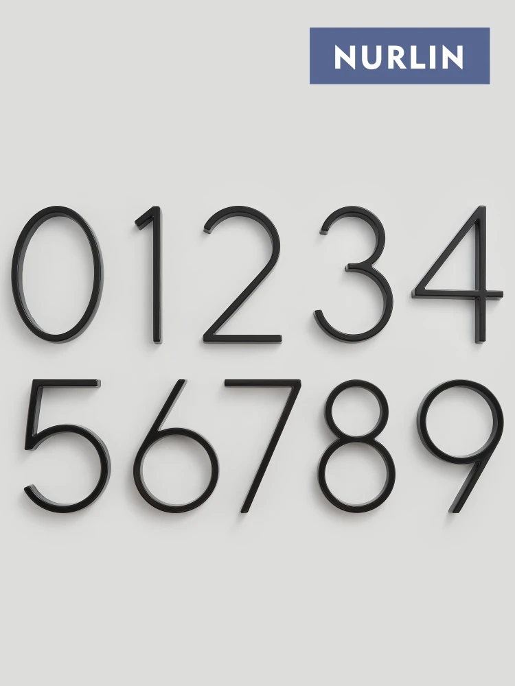 Nurlin Luxury House Numbers 6