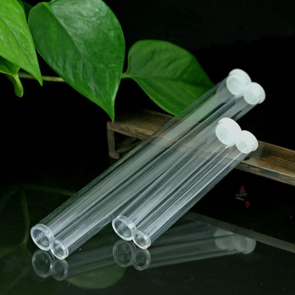 2Pcs Simplicity Transparent Acrylic Incense Tube 5g/10g/20g /30g Incense Sticks Barrel Storage Box Package storage box household storage sets storage sets herb storage container honey storage container medicine storage container