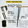 Hairpin Metal Table Legs 28 Inch Desk Legs Set of 4 Heavy Duty Bench  3-Rod Metal Furniture  Wrought Iron Coffee Table 3