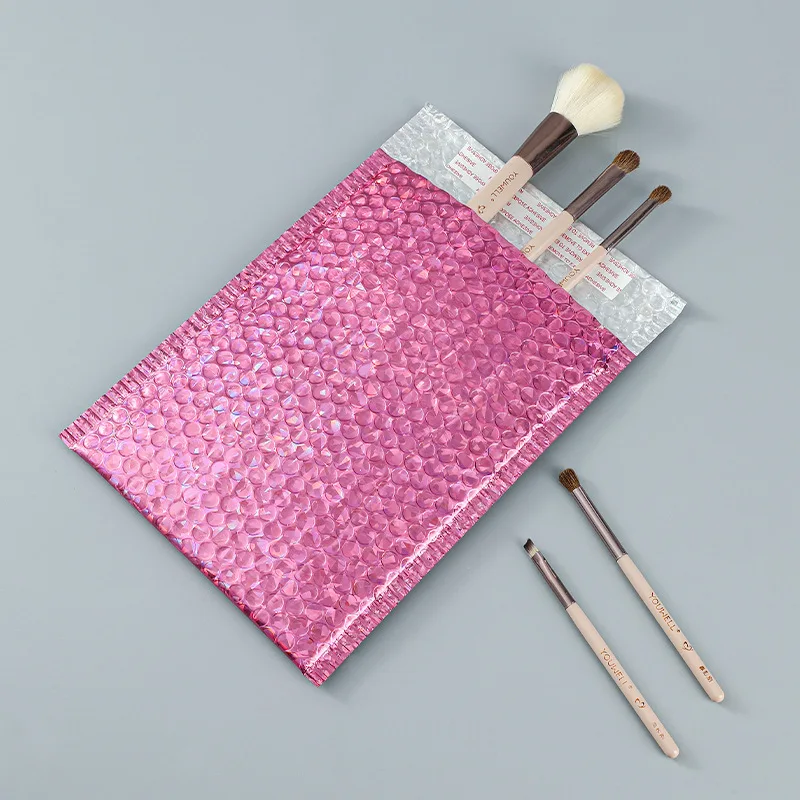 50pcs Rose Gold Poly Bubble Mailer Envelopes Aluminum Foil Padded Envelopes Self Seal Bubble Shipping Mailer Bags