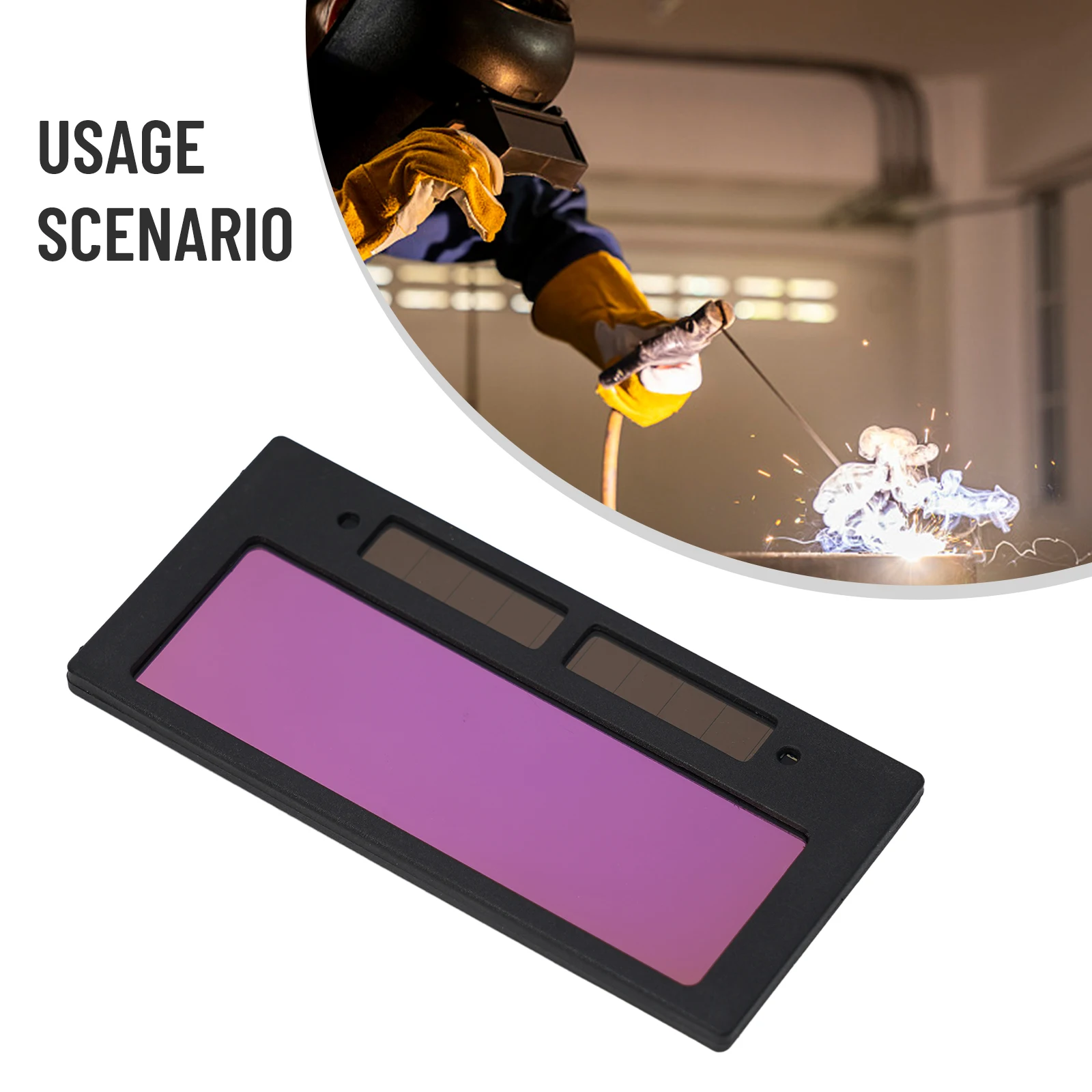 

1pcAuto-darkeningWeldingLensesSolar LCD Photosensitive Lens Glasses Welder Protective Lens Weldding Protective Parts
