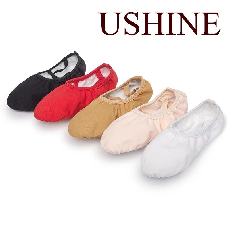 

Ballet Shoes For Girls Canvas Flat Ballet Dancing Slippers Children Soft Sole Ballerina Dance Practice Shoes Pink Black Brown