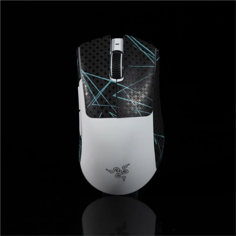 Btl Fita de Aderência do Mouse Skate Adesivo Artesanal para Razer Deathadder v3 Pro Profissional Não Deslizamento Pele de Lagarto Chupar Suor Eva Preto t - Imagem 5
