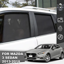 

For Mazda 3 Sedan 2013-2018 Axela BM Car Sunshade Magnetic Front Windshield Mesh Frame Curtain Kids Side Window Sun Shade