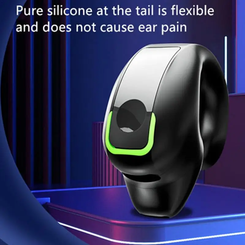 Фото 1 шт. Gd28 наушники с костной проводимостью, совместимые с Bluetooth 5,3, зажим для ушей, легкие деловые спортивные наушники №4