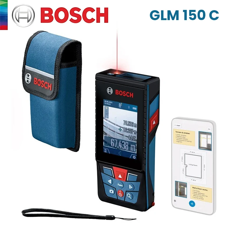 Bosch 150M Laser Distance Meter GLM 150C Professional Digital Laser Rangefinder Electronic