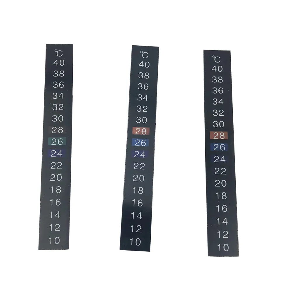 10pcs/lot 10-40℃ LCD Digital  Adhesive Thermometer Strip, Stick On Thermometer Tape for Brewing Wine Beer Aquarium,Fish Tank 4