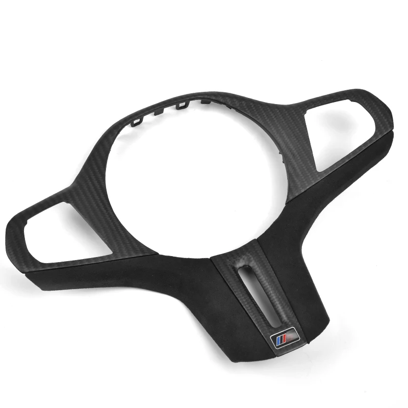 

Carbon Fiber Car Steering Wheel Frame Decoration Cover Trim Fit 4 BM-W 3 5 Series G20 G30 G32 G80 G02 F90 F98 X3M X4M 2020 2021