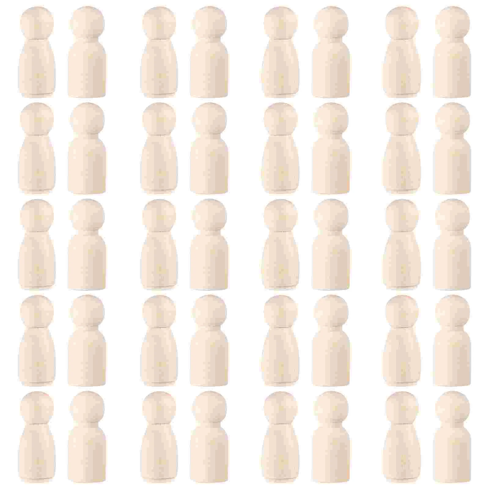 

Wooden Peg Dolls, wooden toys Unfinished Wooden Dolls DIY Unpainted Peg People Wood Crafts Decorative for DIY and Crafts dolls