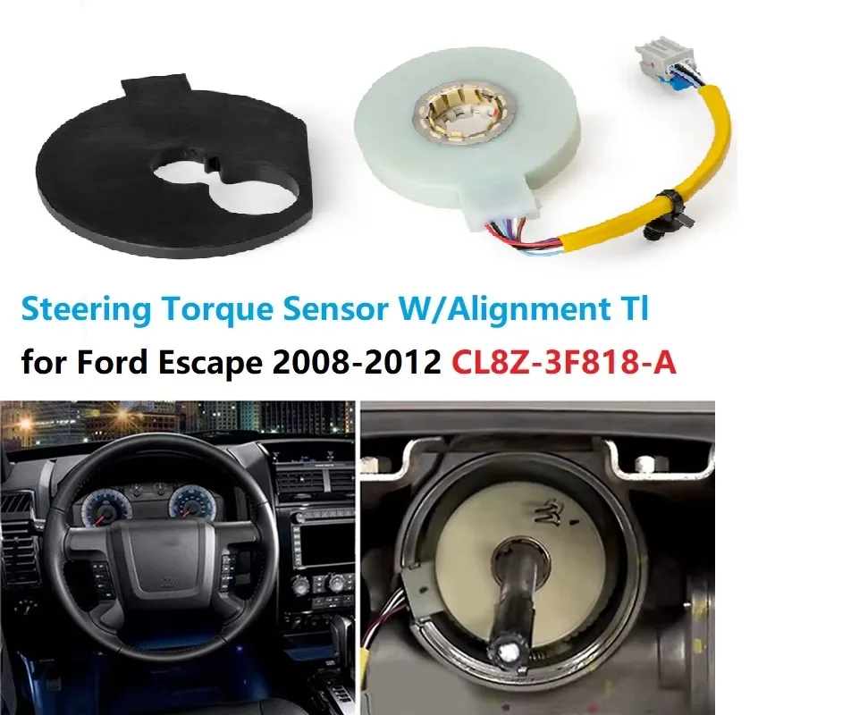 חיישן סיבוב כוח הכוונה שחור CL8Z-3F818-A עם יישור למרקיורי מרינר פורד אסקייפ 2008-2012 CL8Z3F818A