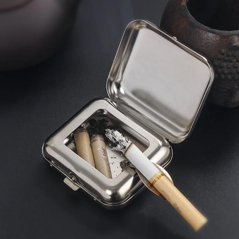 Silicone Ashtray Air Purifier Ashtray Wood Ashtray Cigarettes Ashtray Portable Ashtray Stainless Steel Ashtray Metal Ashtray Ceramic Ashtray Mini Metal Ashtray Portable Small Ashtray Outdoor Portable Pocket Creative Car Smoking Accessories Cigar