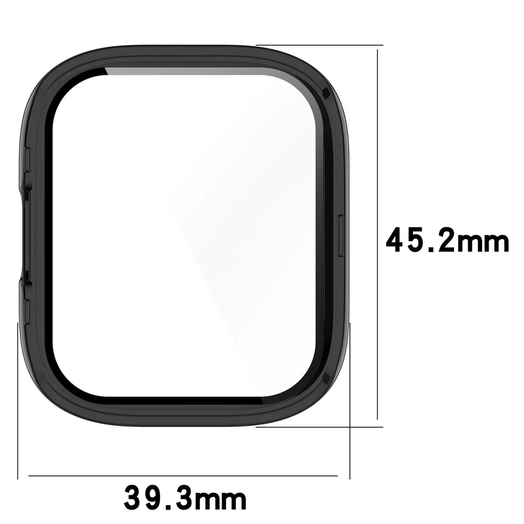 Hard PC Case Tempered Glass Screen Protector Protective Cover for Redmi watch 2 lite / Mi Watch Lite 1 2