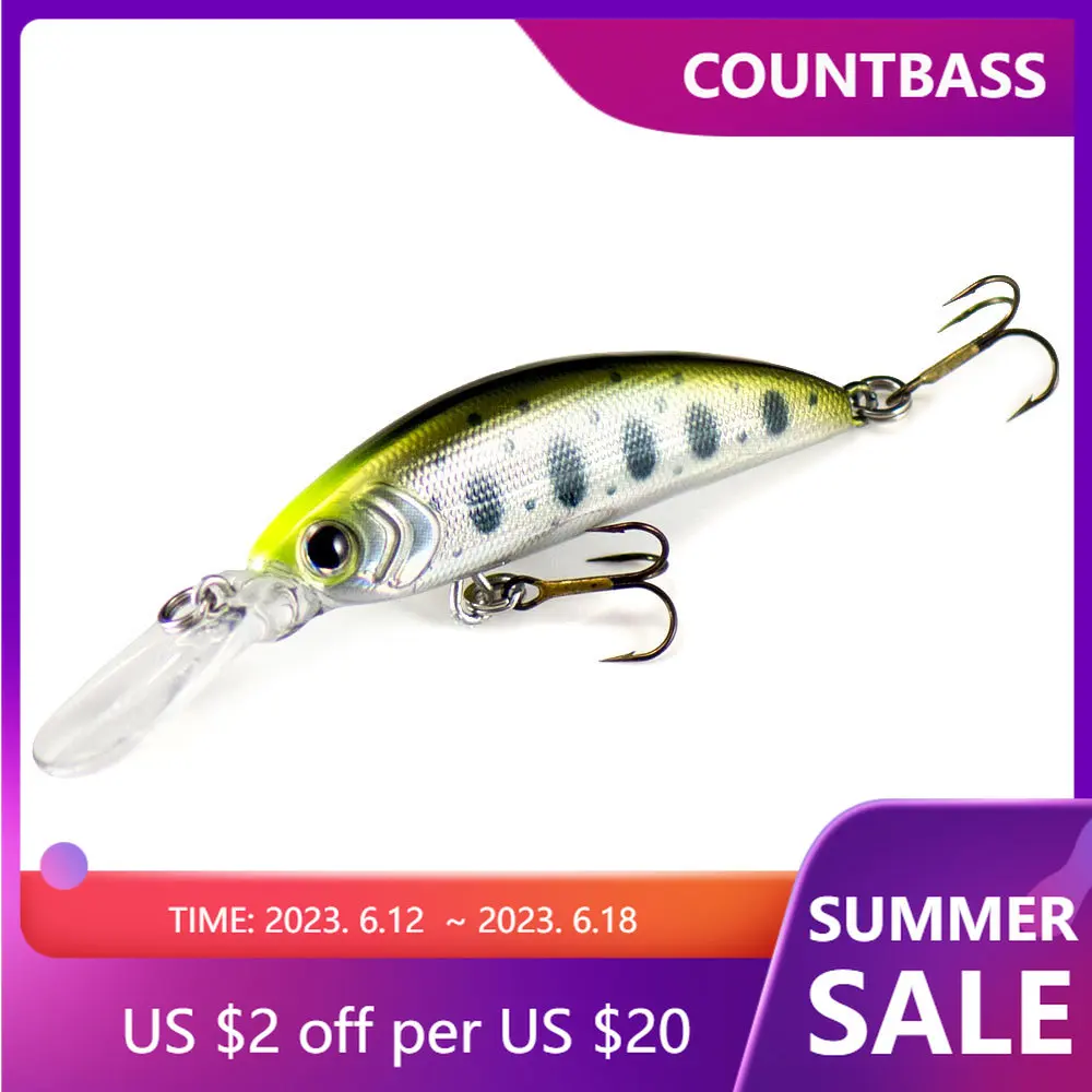 50mm 5.4g Hard Lures Sinking Minnow Countbass Wobblers Angler's Lure