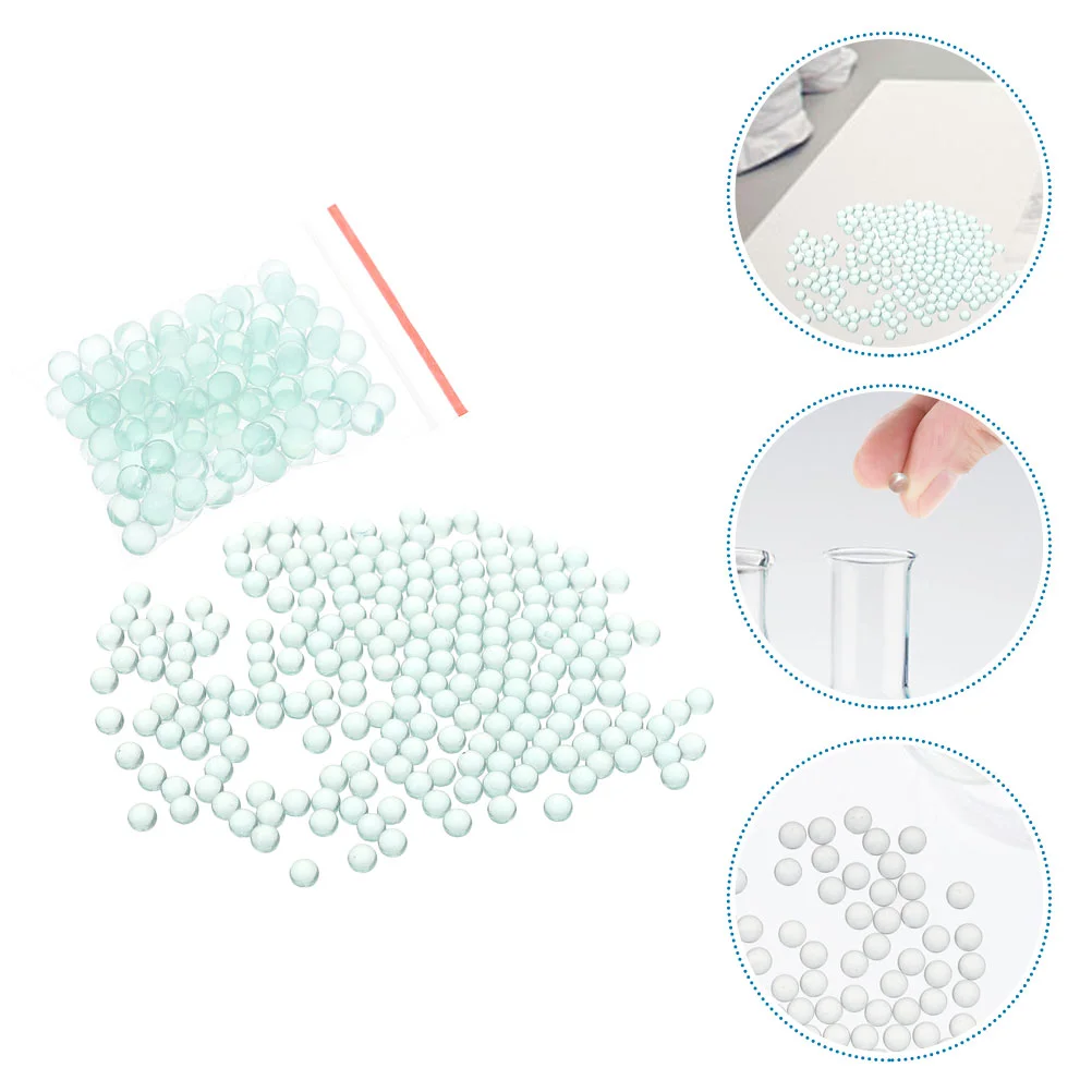 

1000pcs Experiment Glass Beads Labs Anti Boiling Glass Beads Small High Precision Beads