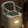 Portable Toilet Chair, Elderly and Pregnant Women, Indoor Deodorant Commode, Mobile Toilet, Comfort Design, Senior Bathroom Aid 2