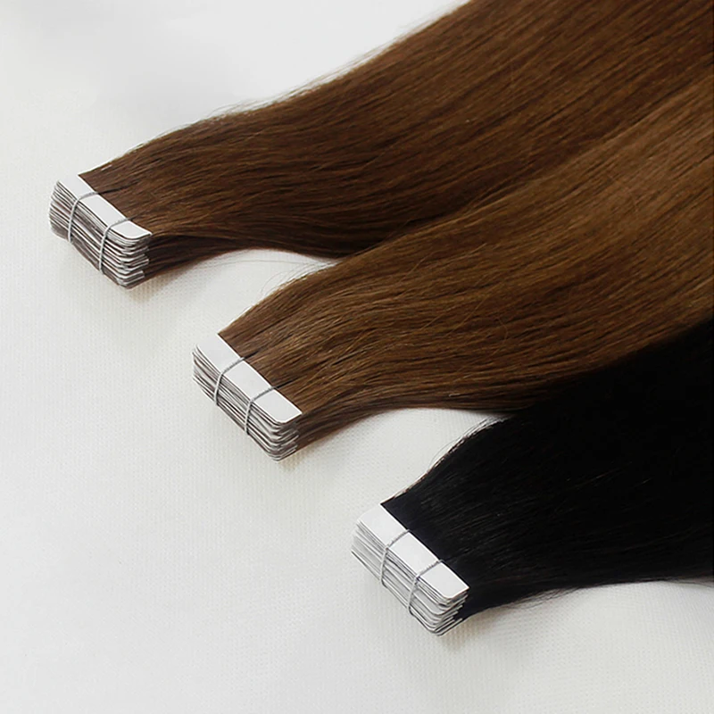 Tape In Human Hair Extensions Machine-made customization Remy Double Sided Adhesive Tape Extensions Hair