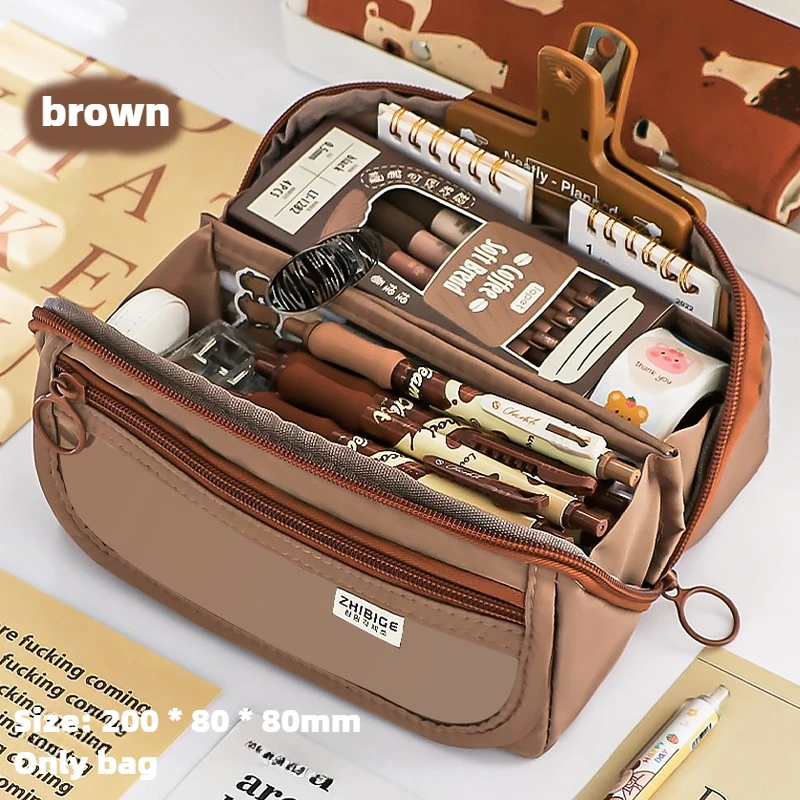 Pencil Case Large Capacity Student Stationery Multi-function