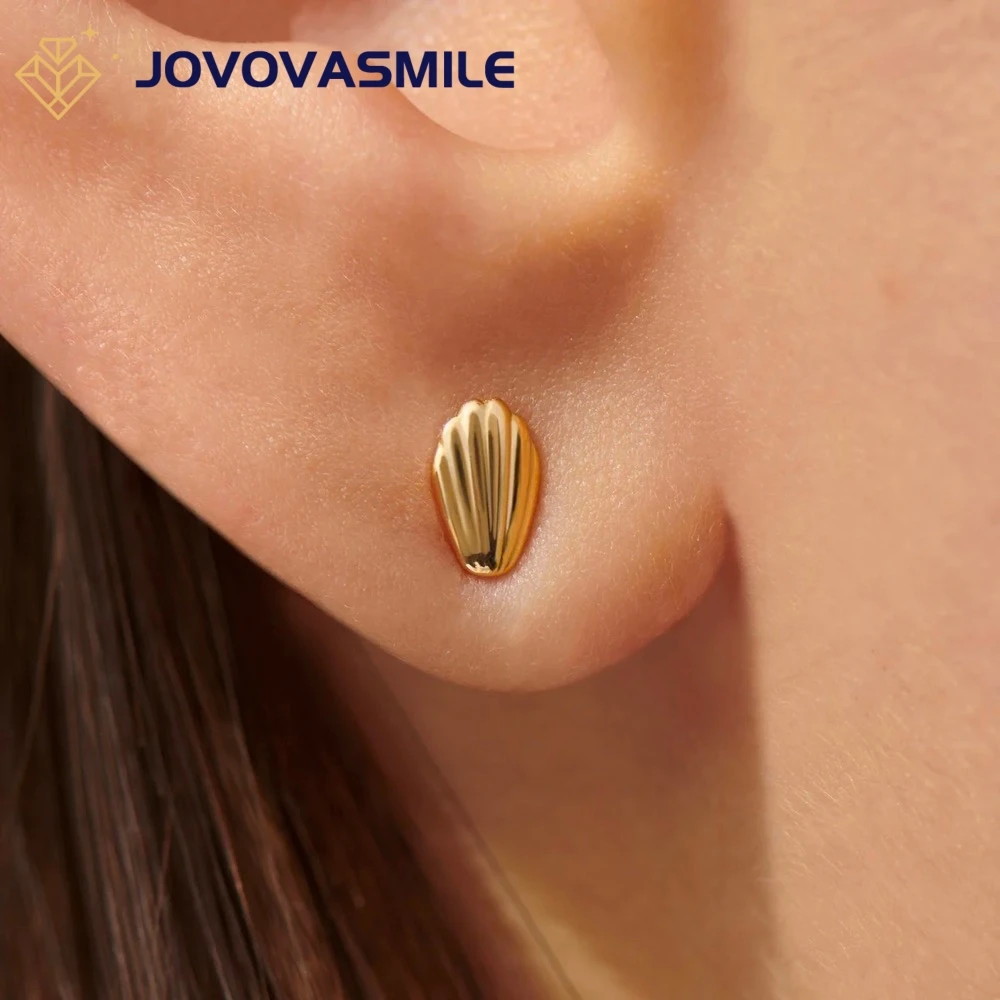 Серьги-гвоздики Jovovasmile с муассанитом, 1,5 г
