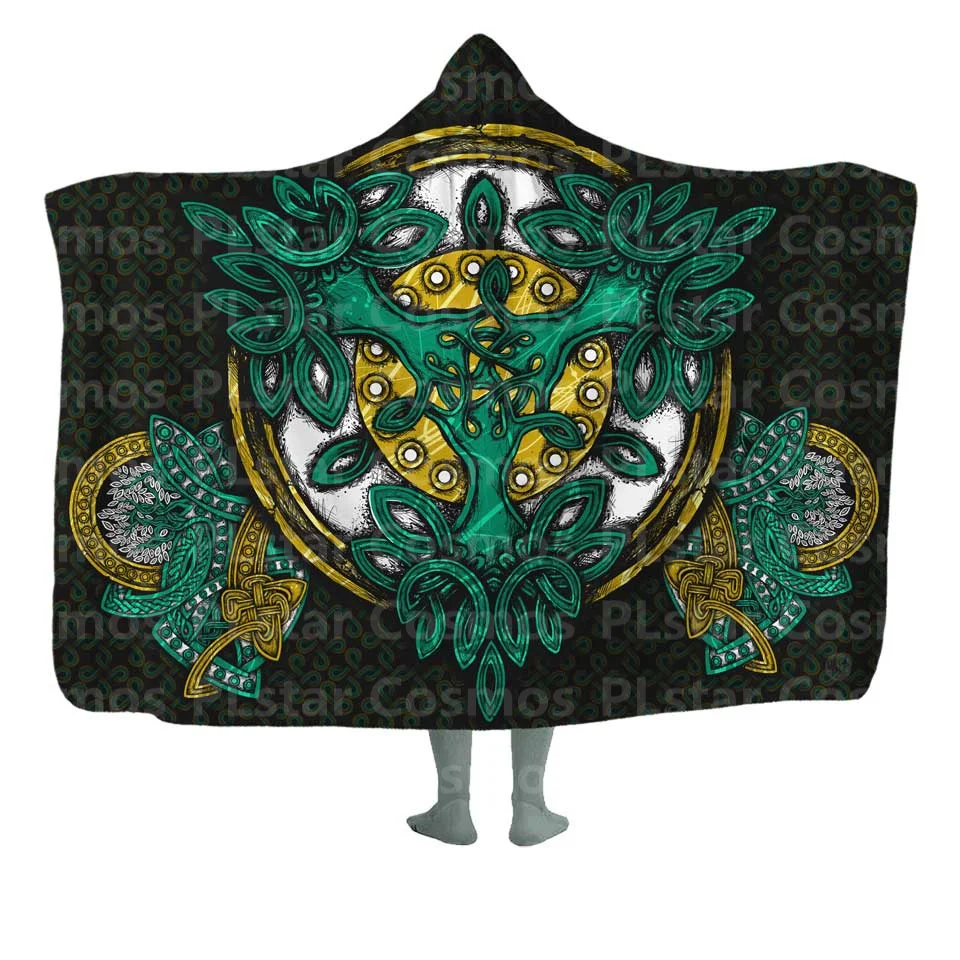 

Tree Of Life Hooded Blanket 3D All Over Printed Wearable Blanket for Men and Women Adults Kids Fleece Blanket