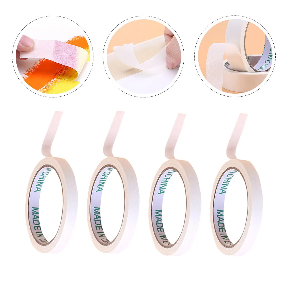 5 롤 페인팅 DIY 프로젝트용 다목적 마스킹 테이프 예술 공예 어린이 학습 교실 교사 학생 미술 용지