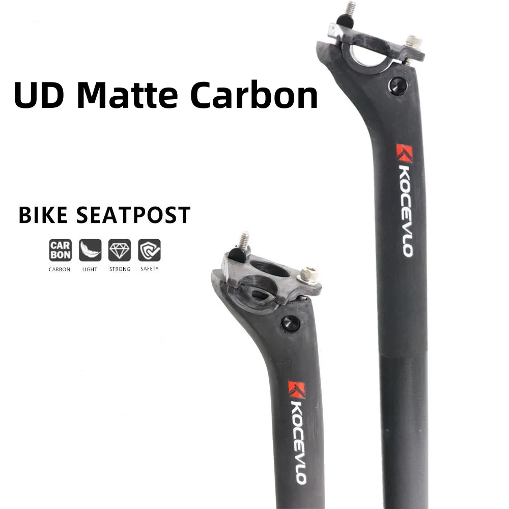 

Carbon Road Seat Post UD Matte Ultralight Seatpost 27.2/30.8/31.6mm Mountain Bike Saddle Tube Offset 20mm