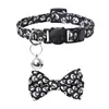 Dog Collar With Bowtie Halloween Removeable Bow Tie With Ringing Bell Dogs Cats Costumes Accessories For Traveling Photography 1