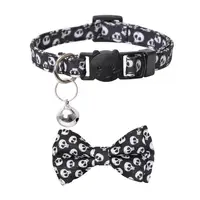Dog Collar With Bowtie Halloween Removeable Bow Tie With Ringing Bell Dogs Cats Costumes Accessories For Traveling Photography 1