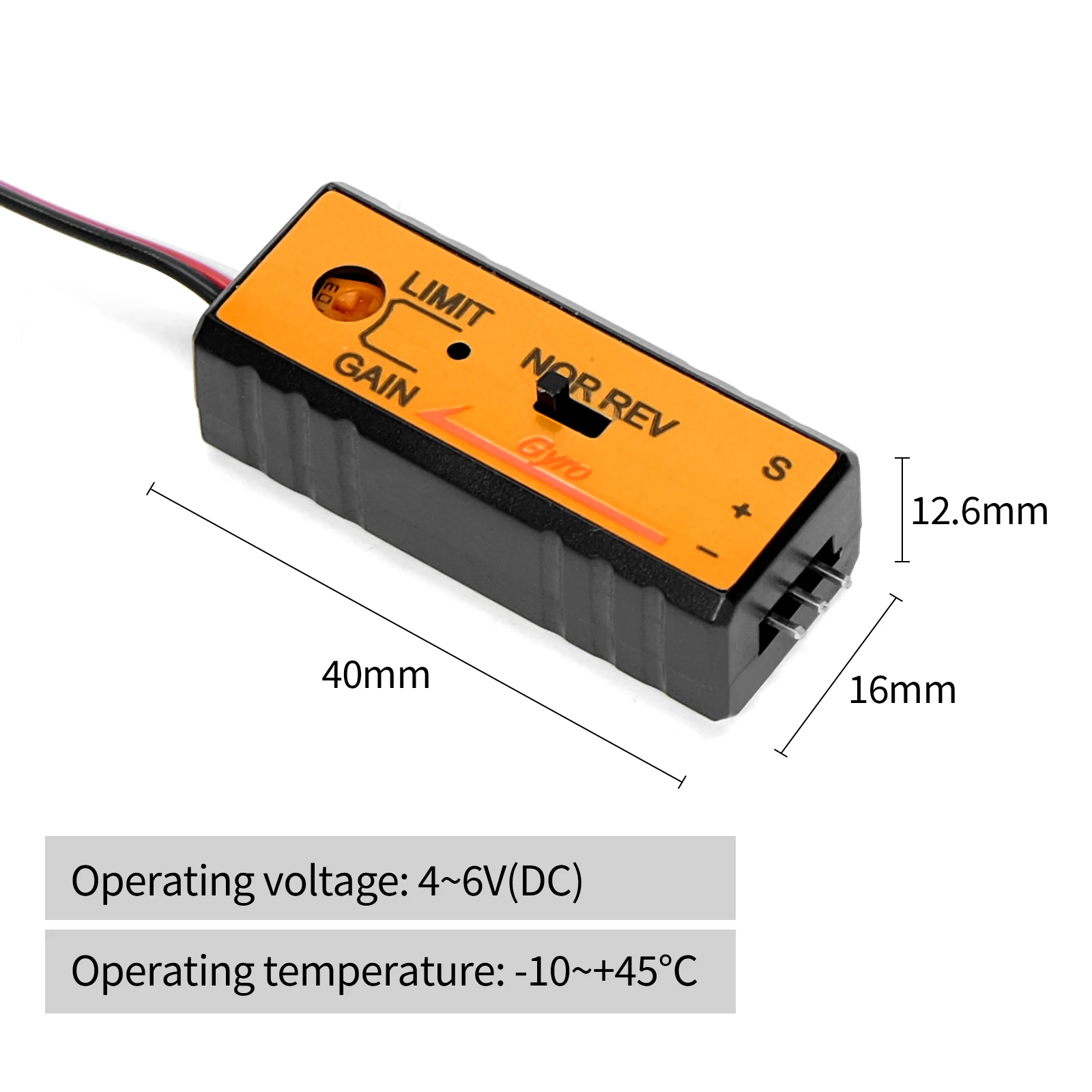 Mini module gyroscopique pour voiture RC dérive 4.8-6V 9.8g
