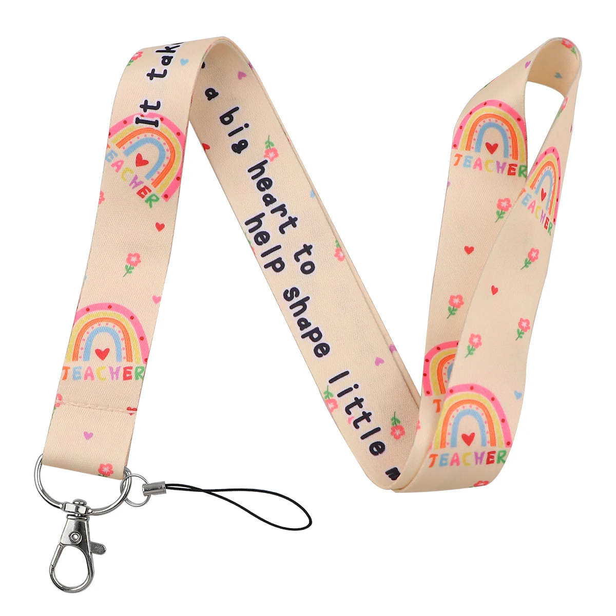 Vibrant Be Kind Quotation Lanyard – Inspirational Neck Strap & Keyring Accessory