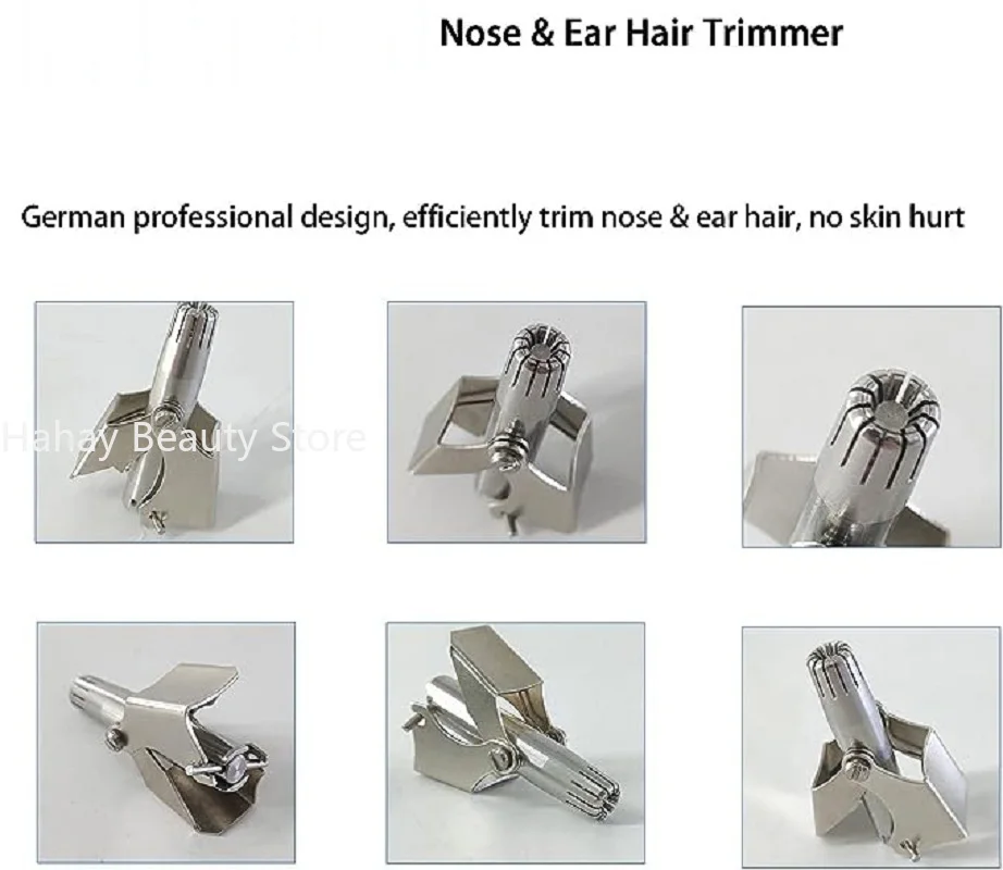 Nose Hair Trimmer for Men Stainless Steel Manual Shaver Suitable For Nose Hair Razor Washable Portable Trimmer 1set Nose Hair Trimmer