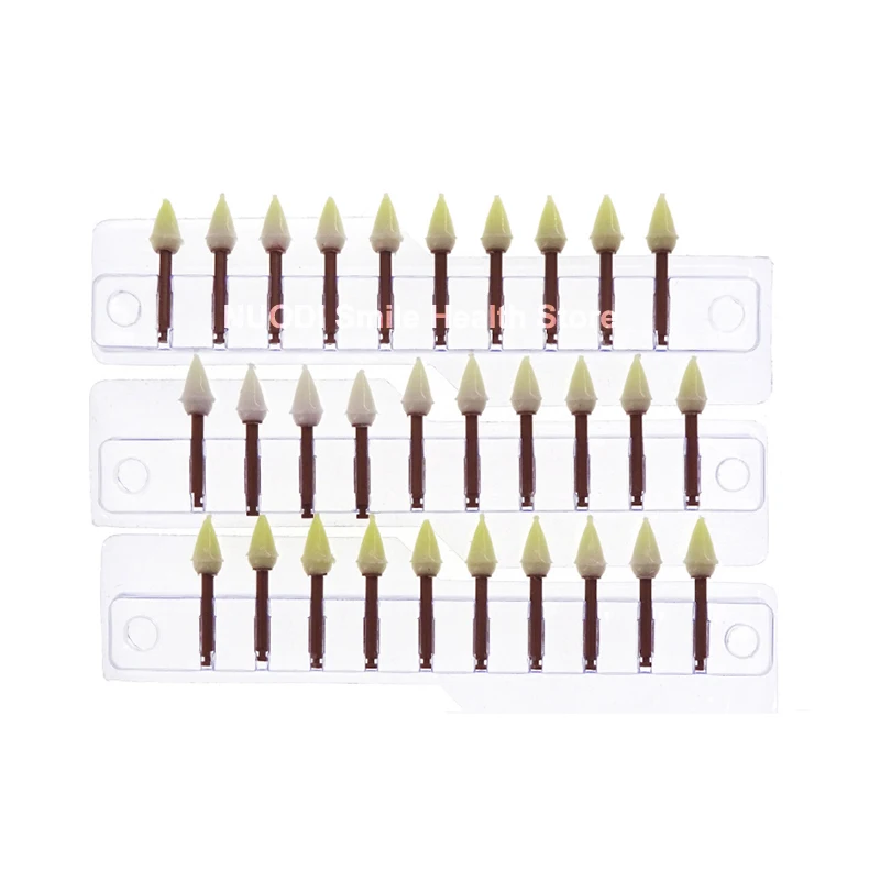 30Pcs Dental PreMounted Enhance Finishing System Polishing Discs Cups