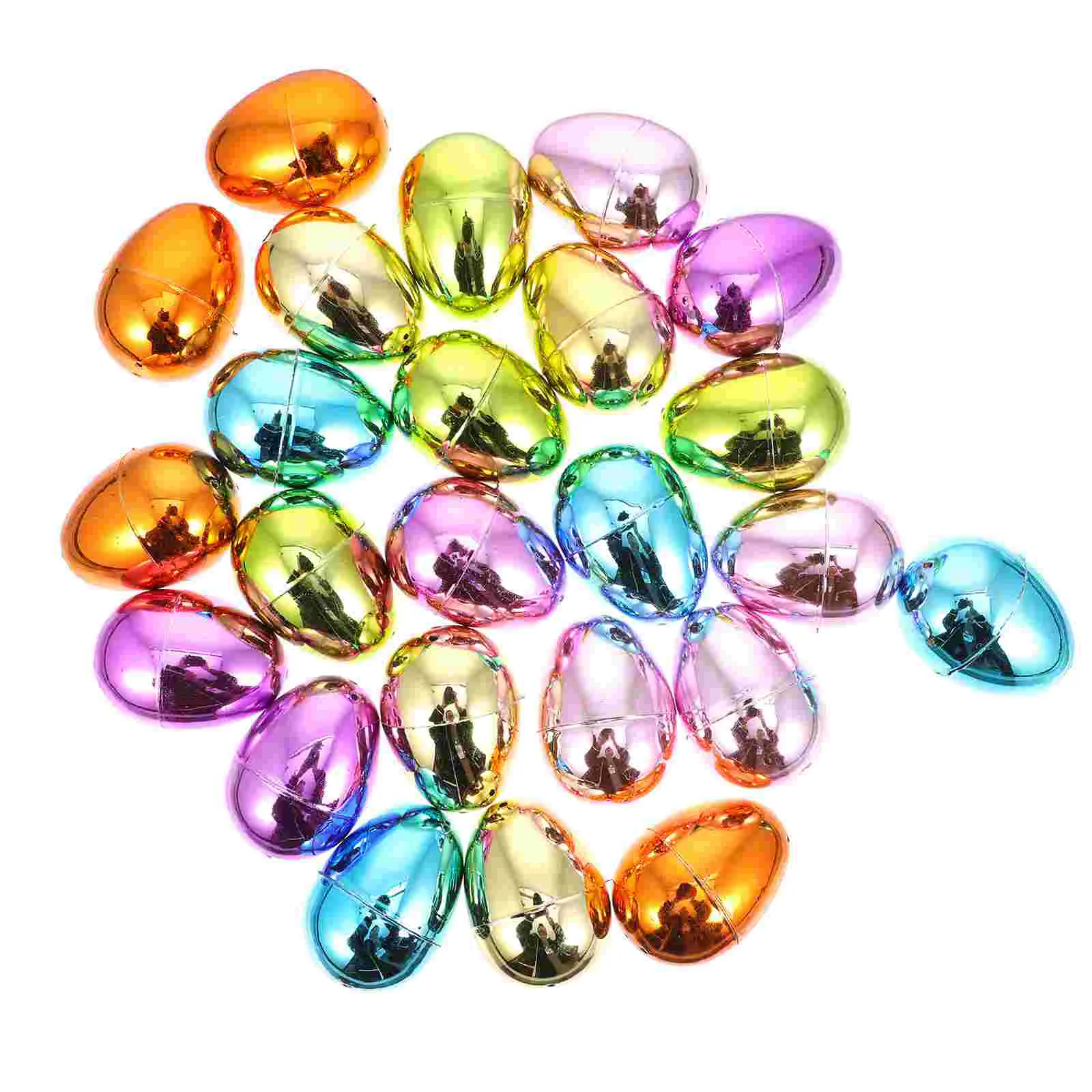 

Easter Eggs Egg Fillable Plastic Empty Party Bright Toy Bulk Large Giant Basket Surprise Toys Golden Decor Favor Stuffer Glowing