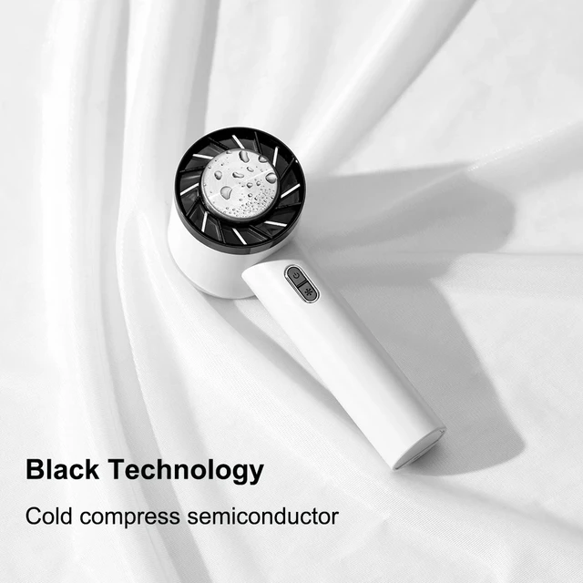 Új Usb Mini Ventilátor 2200Mah Hideg Kompresszi Elektromos Kézi Újratölthető Léghűtő Turbina Pengék Praktikus Hűtőventilátor - Image 5