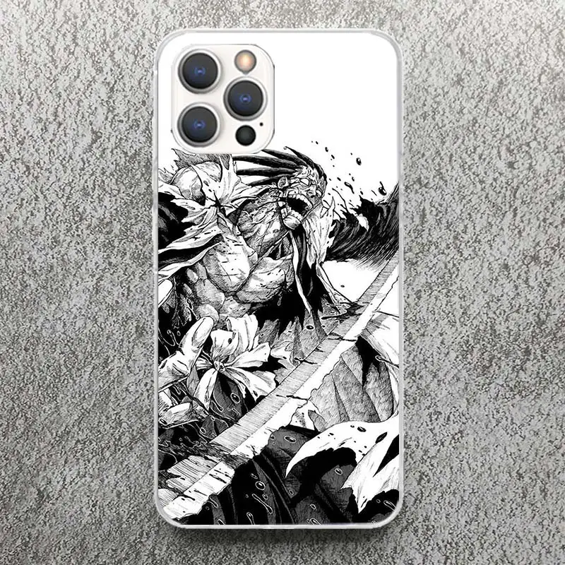 thumbnail image 1 of Funda de teléfono con estampado de silicona suave para Apple, carcasa para iPhone 15 14 13 12 11 Pro Max Mini XS XR X 7 Plus 8 + SE, Bleach Zaraki Kenpachi, 1 of 5
