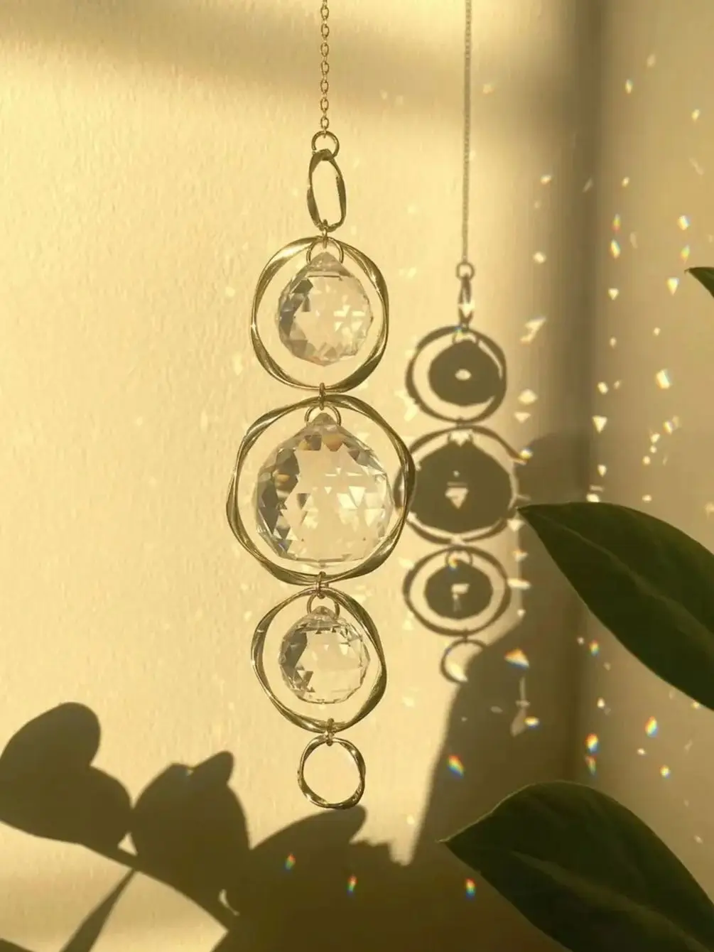 Suncatcher Crystal Prism Ball Window Light Catcher Rainbow Maker Outdoor Decor