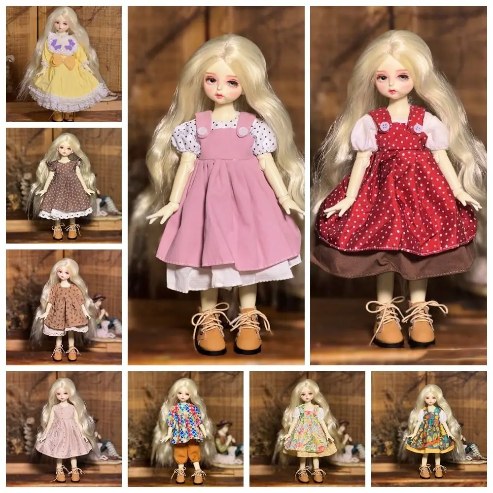 Toy Accessories BJD Doll's Clothes Toy Clothes Toy Outfit Simulated Eye Hinge Doll Dress 3D Eyes 1/6 BJD Removable Joints Doll