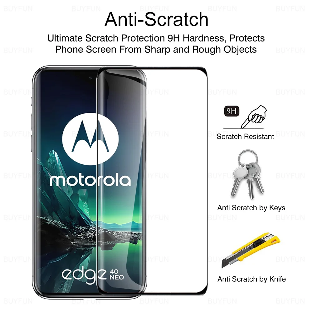 Premium 9D Curved Tempered Glass Screen Protector - Pack of 2