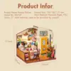 Robotime Rolife Cozy Kitchen 3D Wooden Puzzle DIY Miniature House Kit Gift For Kids DG159 6