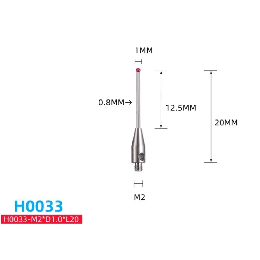 M2 볼 Cmm 스타일러스 스레드 CNC 측정 프로브, 스타일러스 포인트 접촉 H7805/H1345/H7806/H0033/H7808/H8663/H0034/H0035 CMM 프로브