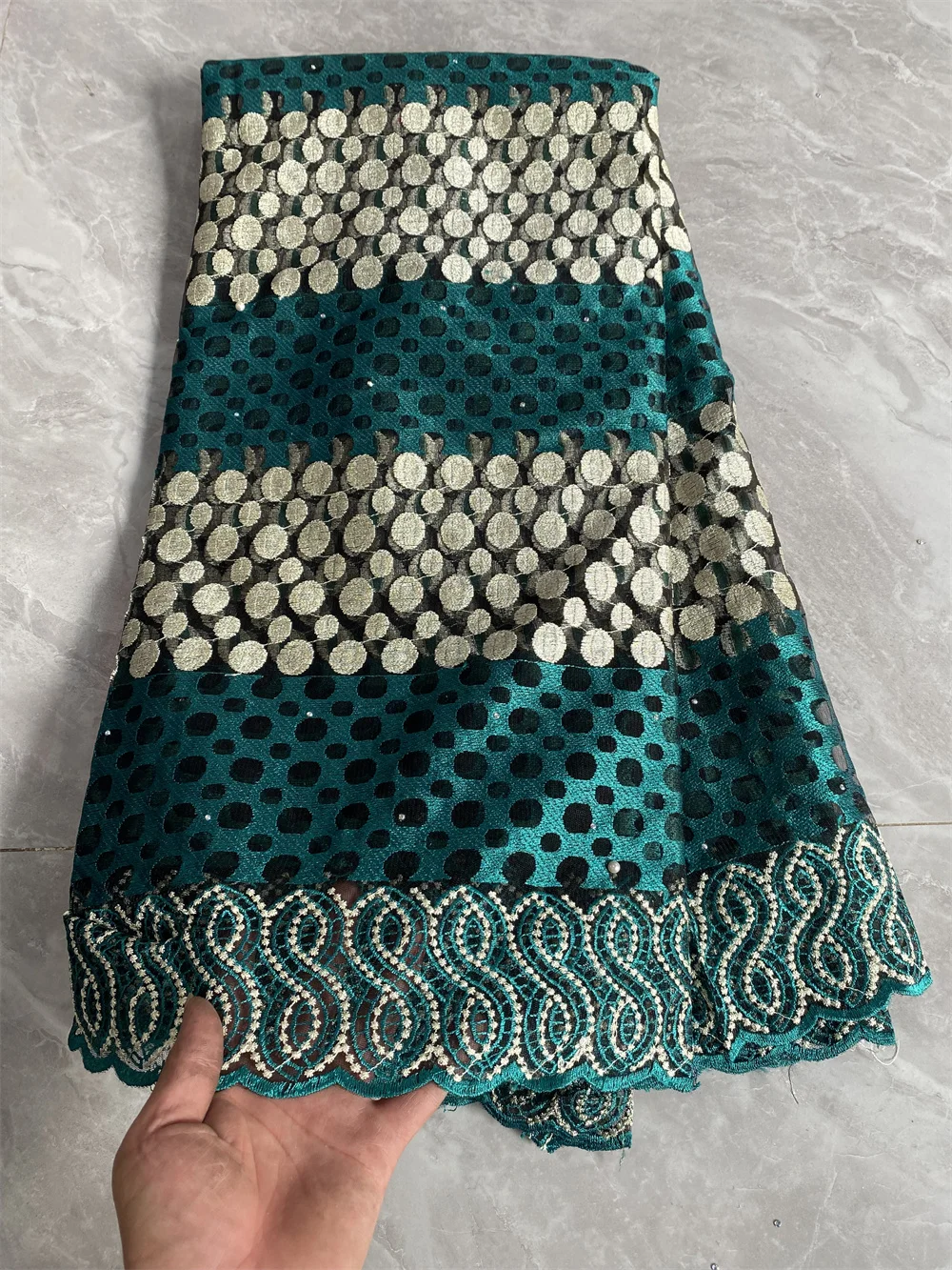

High Quality French Lace Purple African Lace Fabric Tulle Embroidery For Women Dress 5 Yards