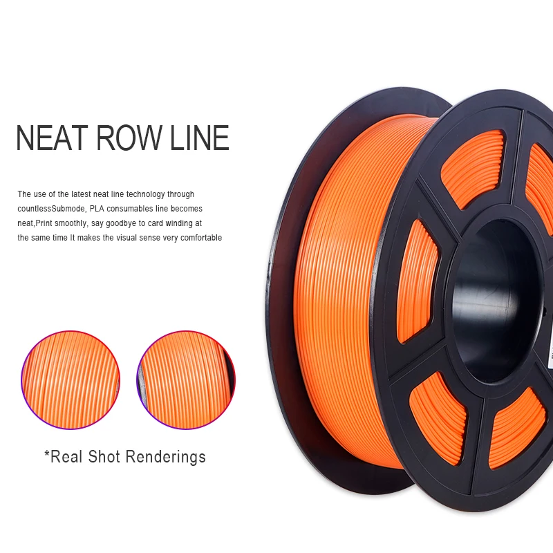Kingroon-pla Petg Filamento para Impressora 3d Material de Impressão 3d Degradável Ecológico Plástico 1kg 1.75 mm 2.2lbs Alta Qualidade - Imagem 3