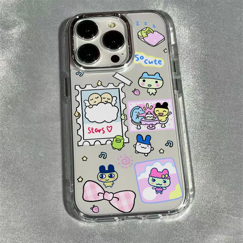 Cute Cartoon Role Tamagotchi Dog Transparent Soft Silicone Phone Case
